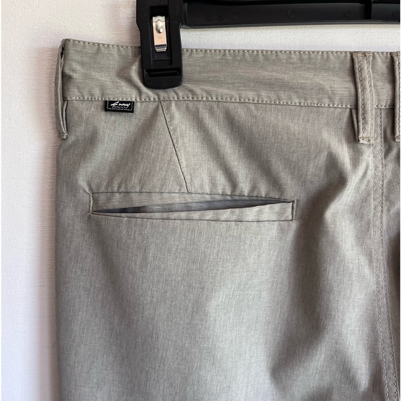 Billabong cross fire submersible land or water shorts, mens 33, tan, back zip - Picture 4 of 12